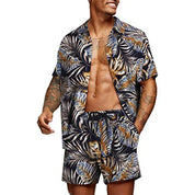  Camicia abbottonatura più breve da uomo in due parti e adattamento adatto a cortometraggi-6