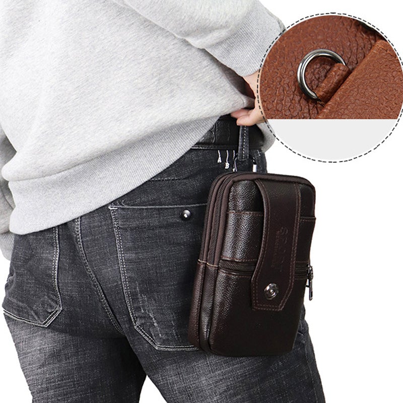 Sansone | Marsupio a tracolla da uomo in pelle vintage