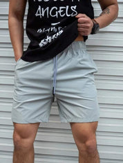  Short mentali maschili - Fit facile e rilassato - vita elastica con cordone - sopra il ginocchio-3