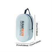 Borsa da nuoto impermeabile grigia con manico, dimensioni 37x21x11 cm, marchio RAMBLER, ideale per attrezzatura piscina e palestra.