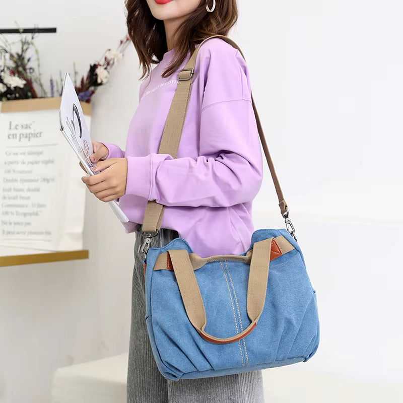 Amanda | Borsa tote in tela di ispirazione vintage, elegante e funzionale