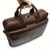 Aurelia | Borsa a tracolla per laptop in pelle di grande capacità
