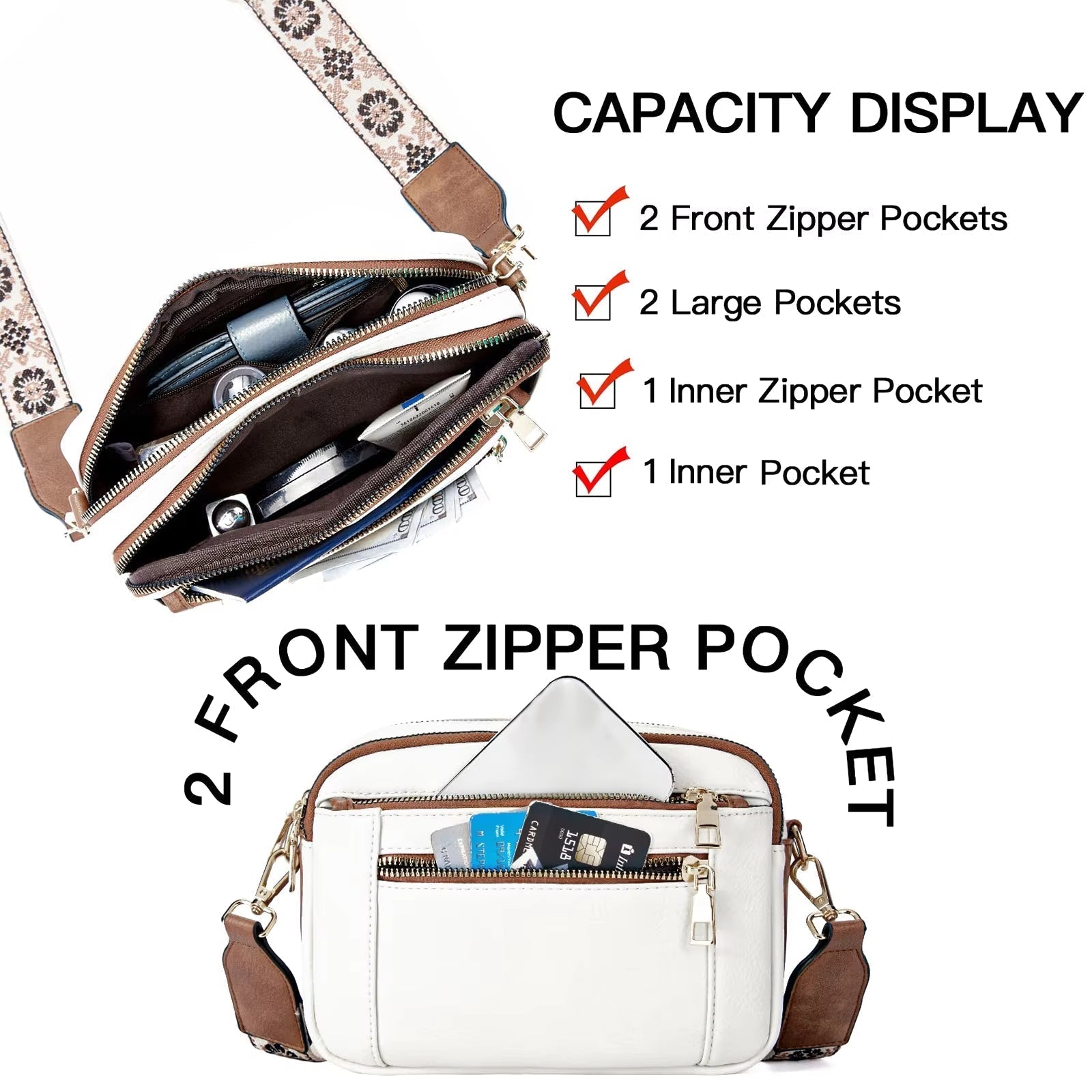 Mila | Borsa a tracolla in pelle PU premium per donna