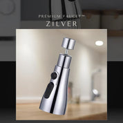 Rubinetto premium Zilver in acciaio inox, design moderno, con funzione di spruzzo regolabile. Ideale per cucina elegante e funzionale.