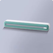 Sigillatore sottovuoto portatile verde e bianco, design compatto, ideale per conservare alimenti freschi. Accessorio cucina essenziale.