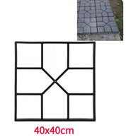 Stampo per pavimentazione in plastica 40x40 cm, design geometrico per giardino e vialetti. Ideale per creare percorsi in cemento fai-da-te.
