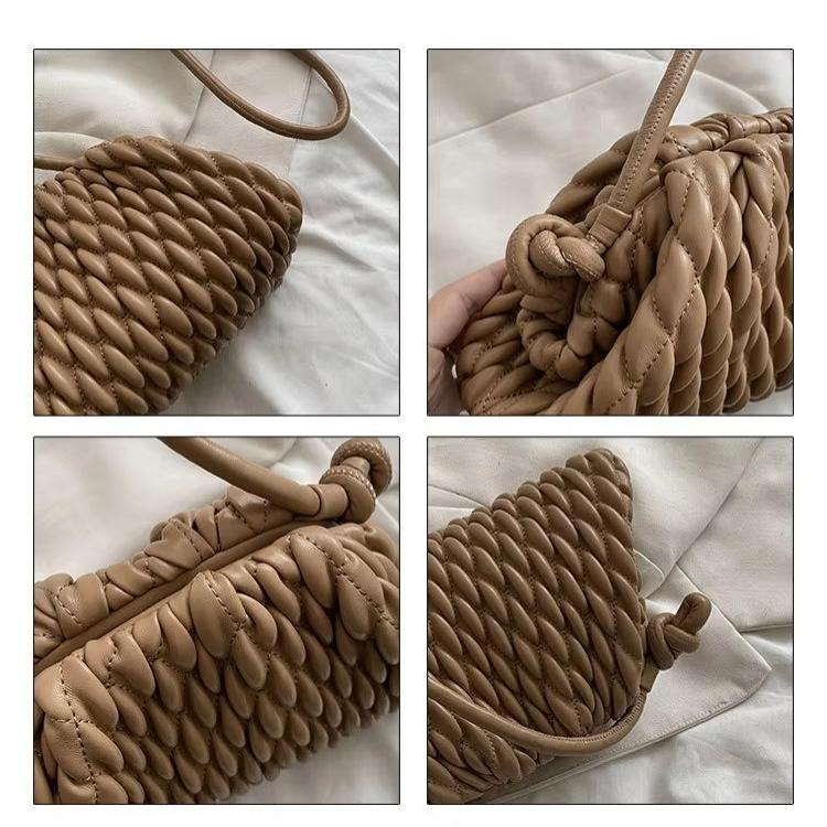 Nellie | Elegante borsa a tracolla a tracolla in pelle mini tinta unita