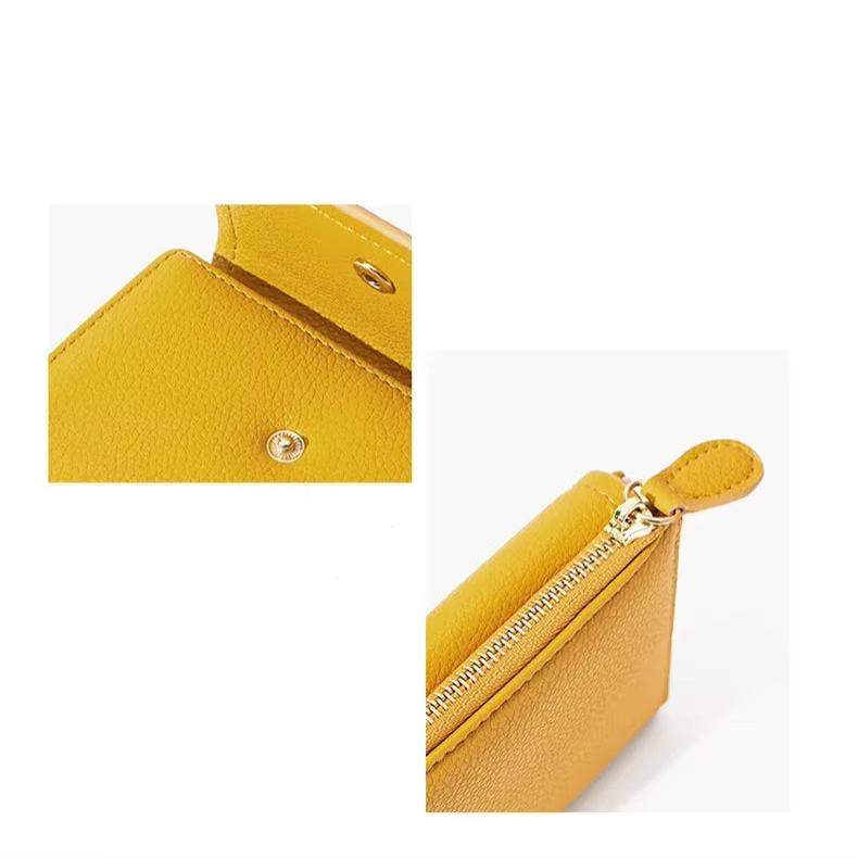 Araceli | Mini portafoglio da viaggio con chiusura a scatto corta