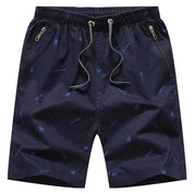  Shorts occasionali di uomini - miscela di cotone traspirante - vestito rilassato - lunghezza del ginocchio - cerniere-5