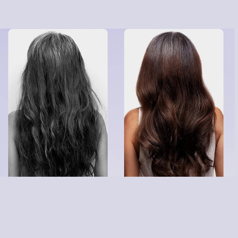 Capelli prima e dopo trattamento lisciante, effetto lucido e setoso. Trasformazione capelli crespi in lisci, cura capelli, bellezza capelli.