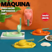 Macchina per empanadas 2 in 1, colori assortiti, con impasto e ripieno, offerta con spedizione gratuita. Utensile da cucina pratico e versatile.
