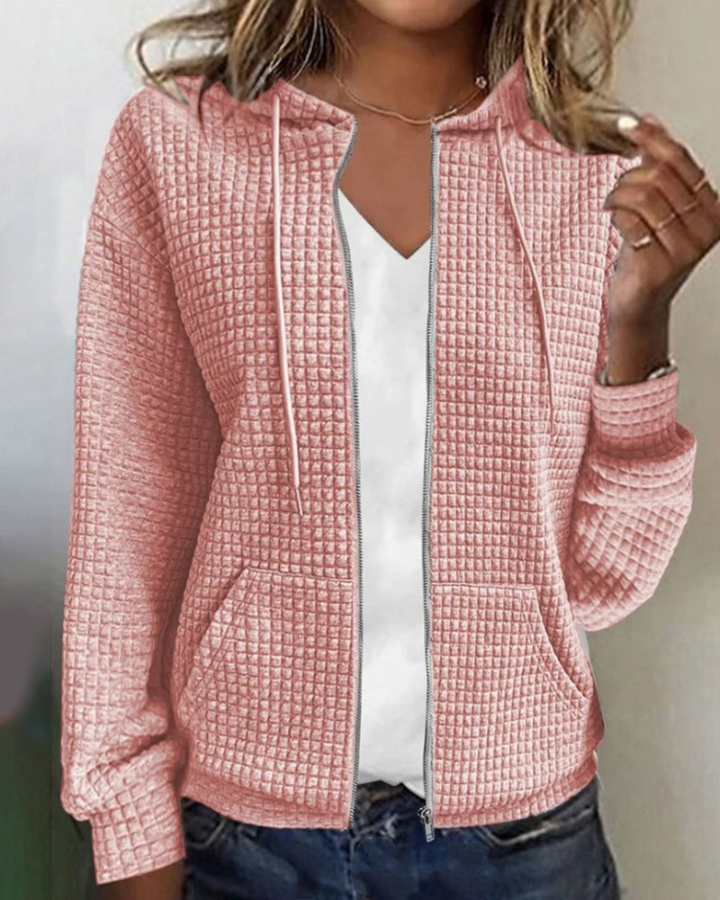 Bella | Elegante gilet con cappuccio per tutti i giorni con tasche da donna