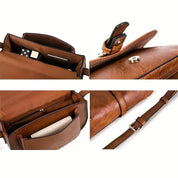 Daniela | Borsa a tracolla da sella in pelle PU vintage da donna
