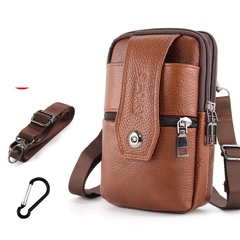 Sansone | Marsupio a tracolla da uomo in pelle vintage