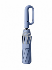 Ombrello di piegatura automatica resistente al vento con manico a fibbia grande-compatto e resistente