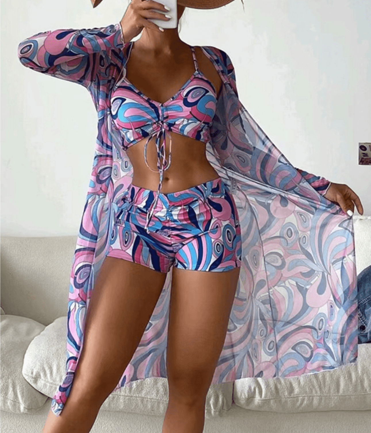 Elegante completo bikini in 3 pezzi ELLA