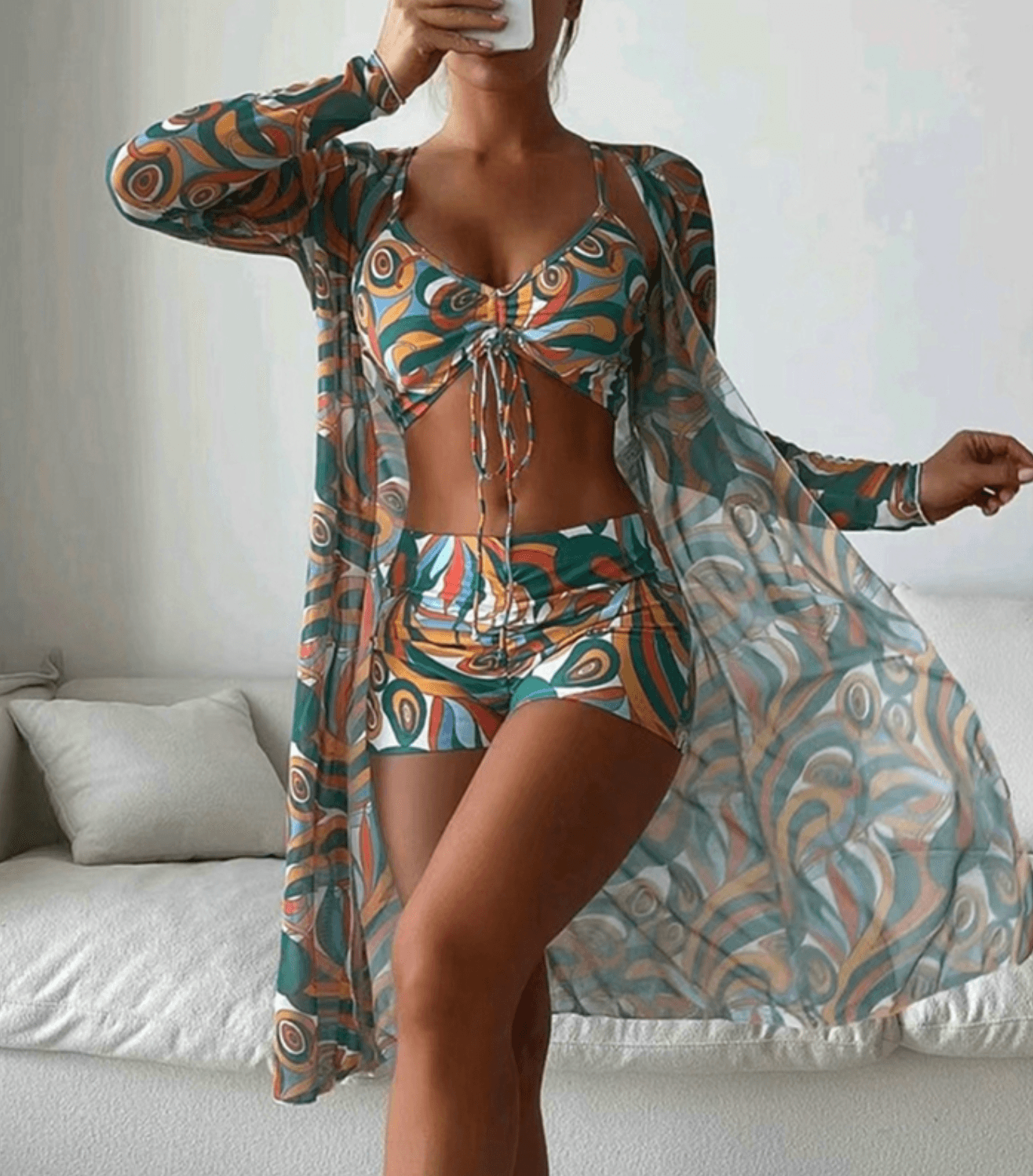 Elegante completo bikini in 3 pezzi ELLA