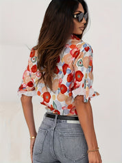 Karina | Comoda camicetta floreale