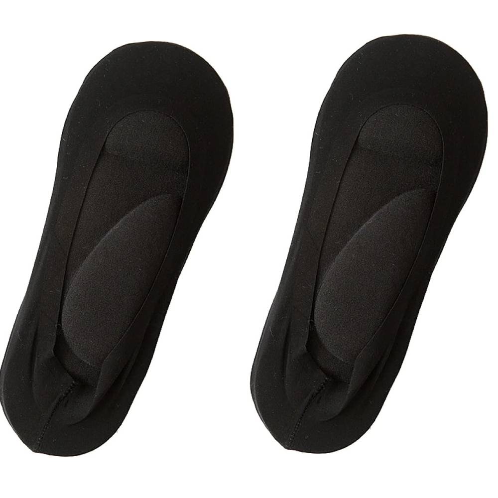 Calzini invisibili neri da donna, antiscivolo, in cotone traspirante, ideali per scarpe basse. Accessorio moda comodo e discreto.