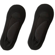 Calzini invisibili neri da donna, antiscivolo, in cotone traspirante, ideali per scarpe basse. Accessorio moda comodo e discreto.