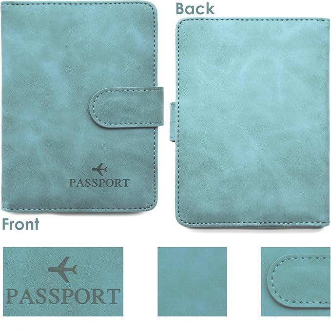 Vada | Portafoglio porta passaporto in pelle PU impermeabile antifurto