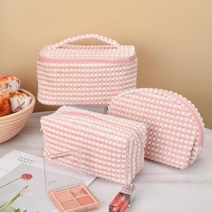 Emilia | Set di astucci cosmetici in morbido velluto a coste eleganti e versatili