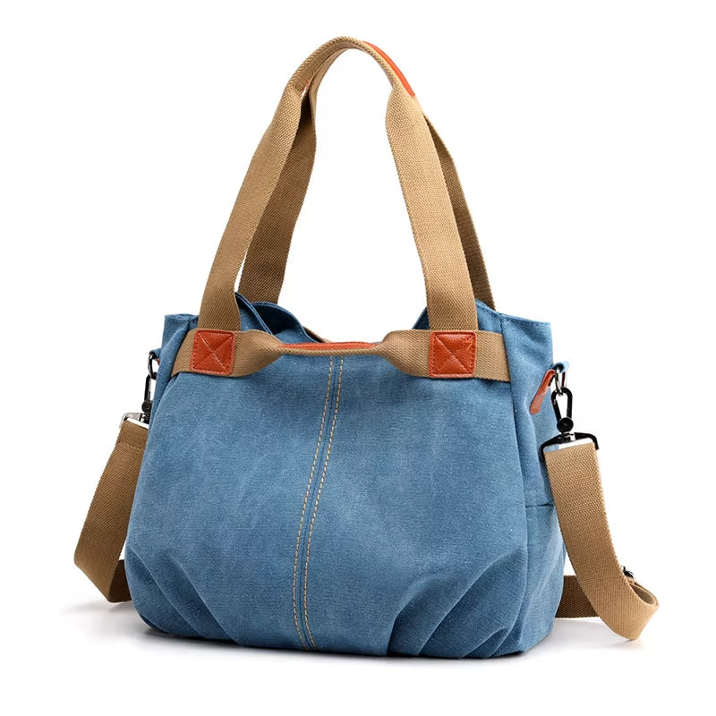 Amanda | Borsa tote in tela di ispirazione vintage, elegante e funzionale