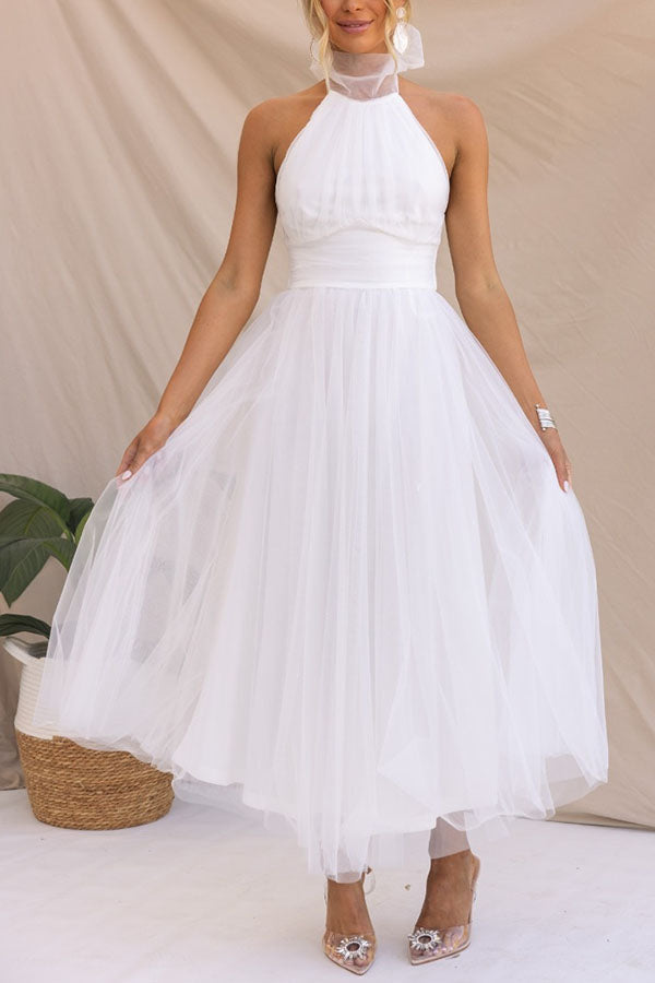 Leilani | Abito elegante con gonna lunga