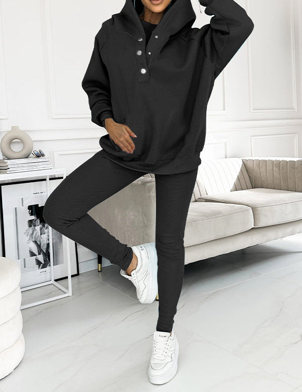 MILA | Cozy Three-Piece Lounge Set - Lizabella Fashion