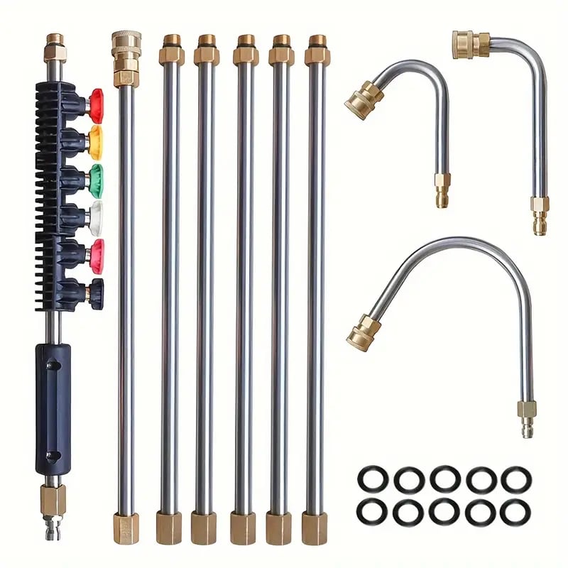 4000 PSI Telescoping Wand Wand Aled Pressure Set per drenaggio di grondaia e tetto e pulizia delle pareti 1