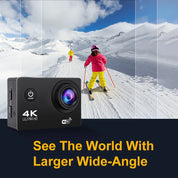 4K Ultra HD Sport Pro Camera - WiFi abilitato e impermeabile per vlogging e sport all'aperto 5