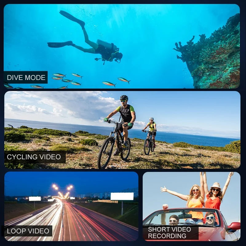 4K Ultra HD Sport Pro Camera - WiFi abilitato e impermeabile per vlogging e sport all'aperto 6