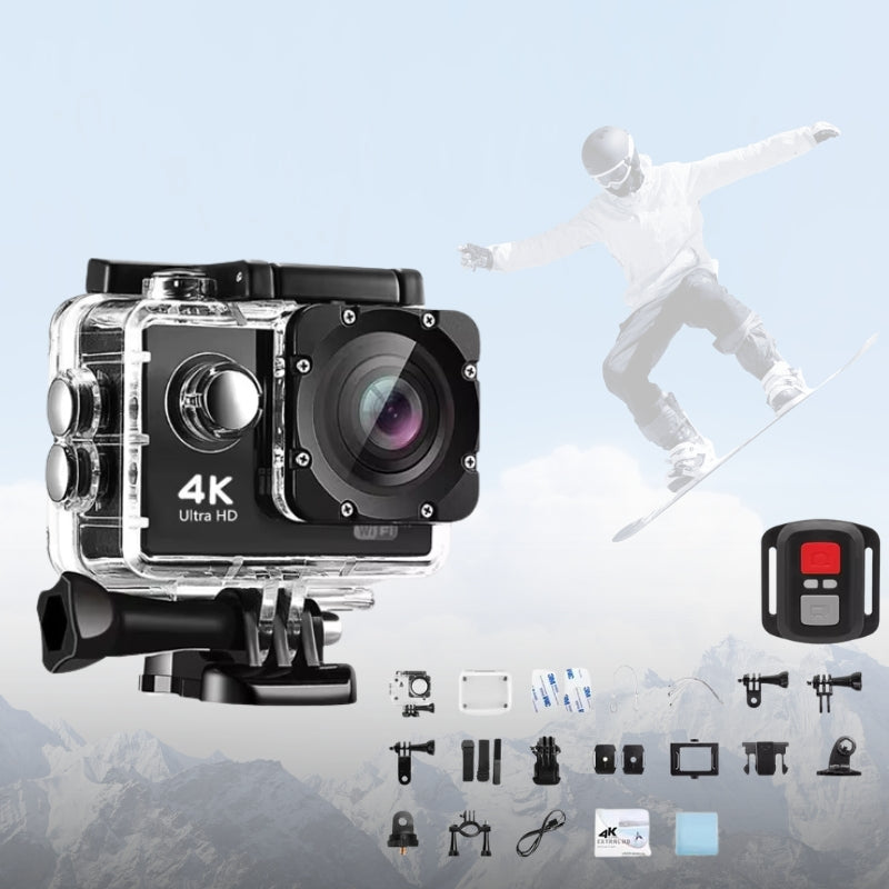 4K Ultra HD Sport Pro Camera - WiFi abilitato e impermeabile per vlogging e sport all'aperto 9