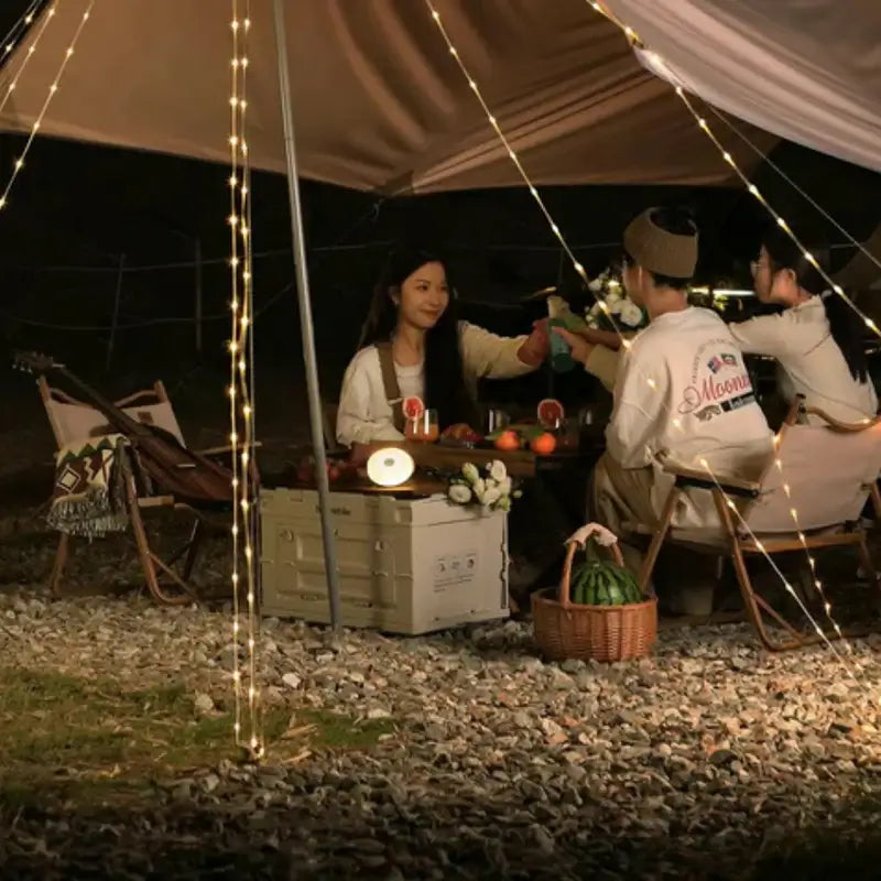 4 in 1 Camp Light - Lanterna da campeggio portatile, luci a corde con 8 modalità di illuminazione, Power Bank ricaricabile per avventure all'aperto 6
