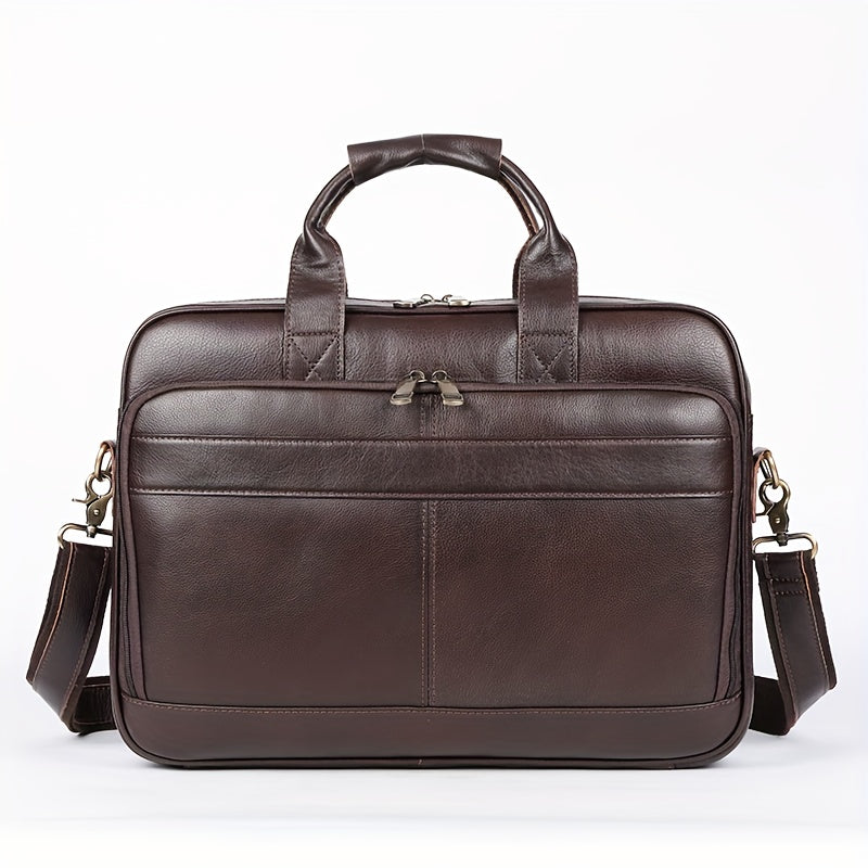 Aurelia | Borsa a tracolla per laptop in pelle di grande capacità