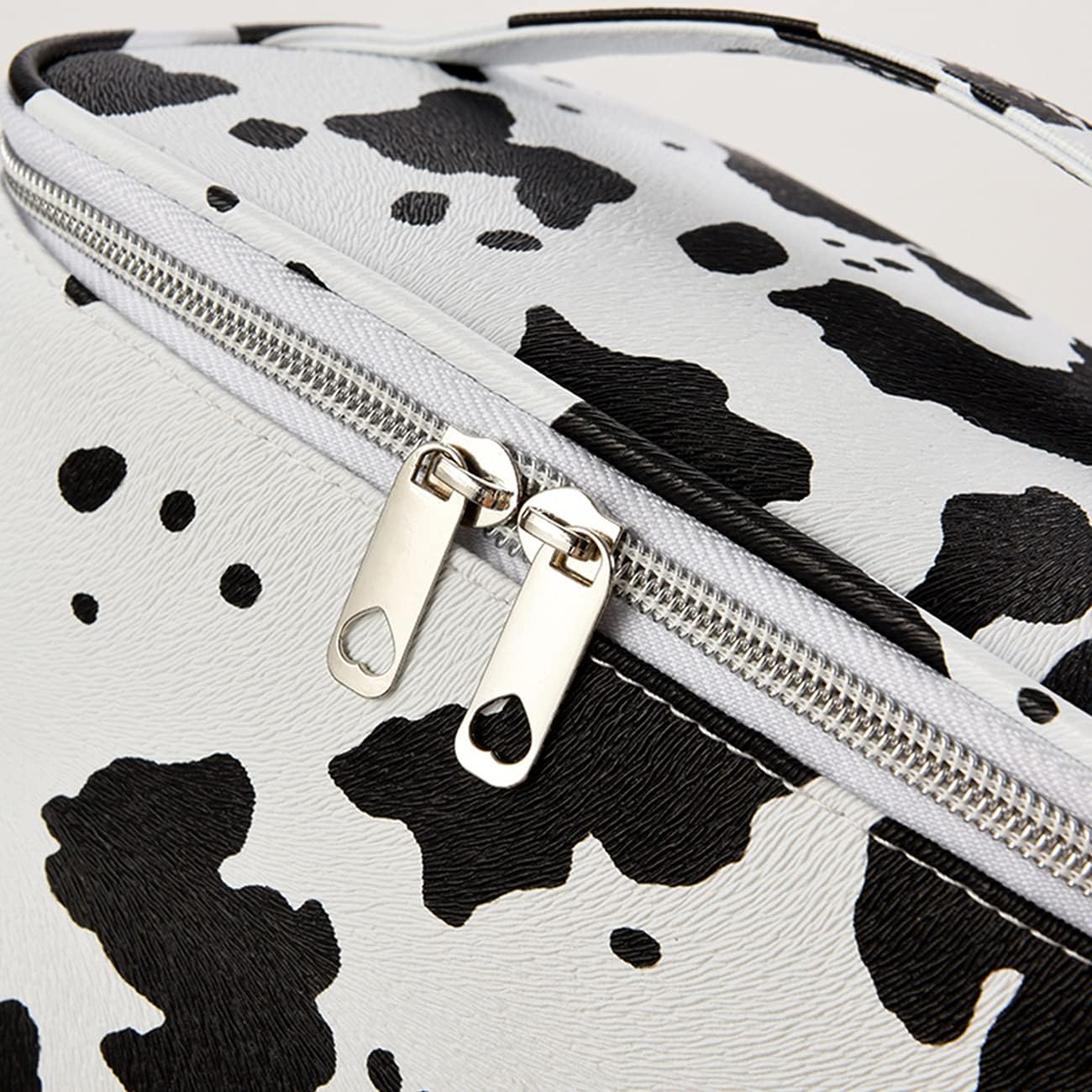 Maddalena | Borsa per trucco cosmetico impermeabile in pelle PU con stampa mucca