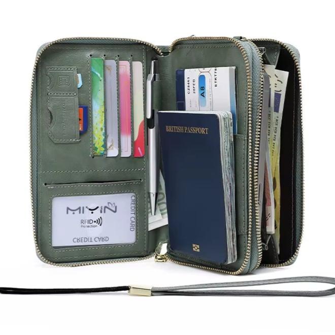 Dalia | Portafoglio porta passaporto sicuro e organizzato con blocco RFID