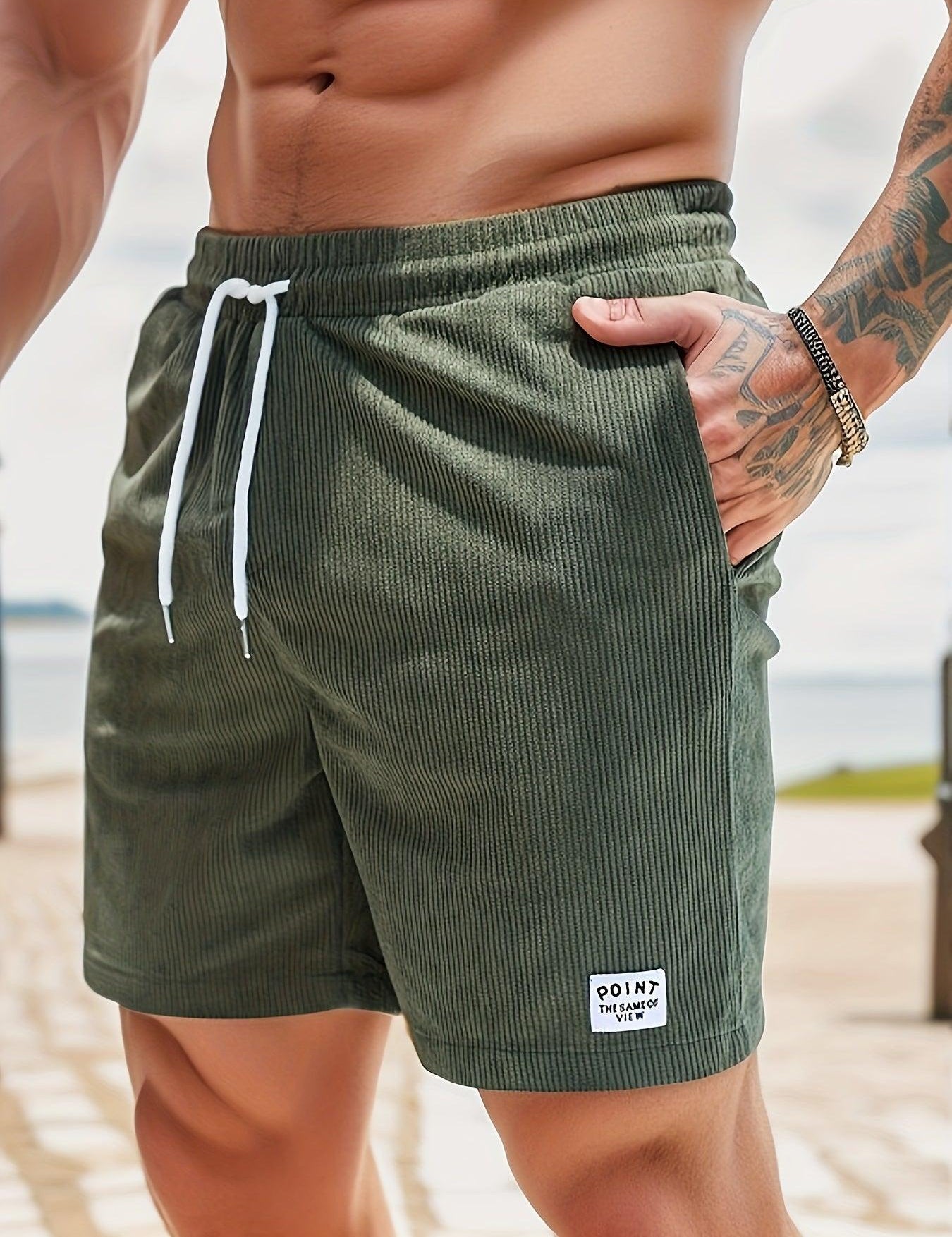  Short di uomini occasionali - vita elastica-1