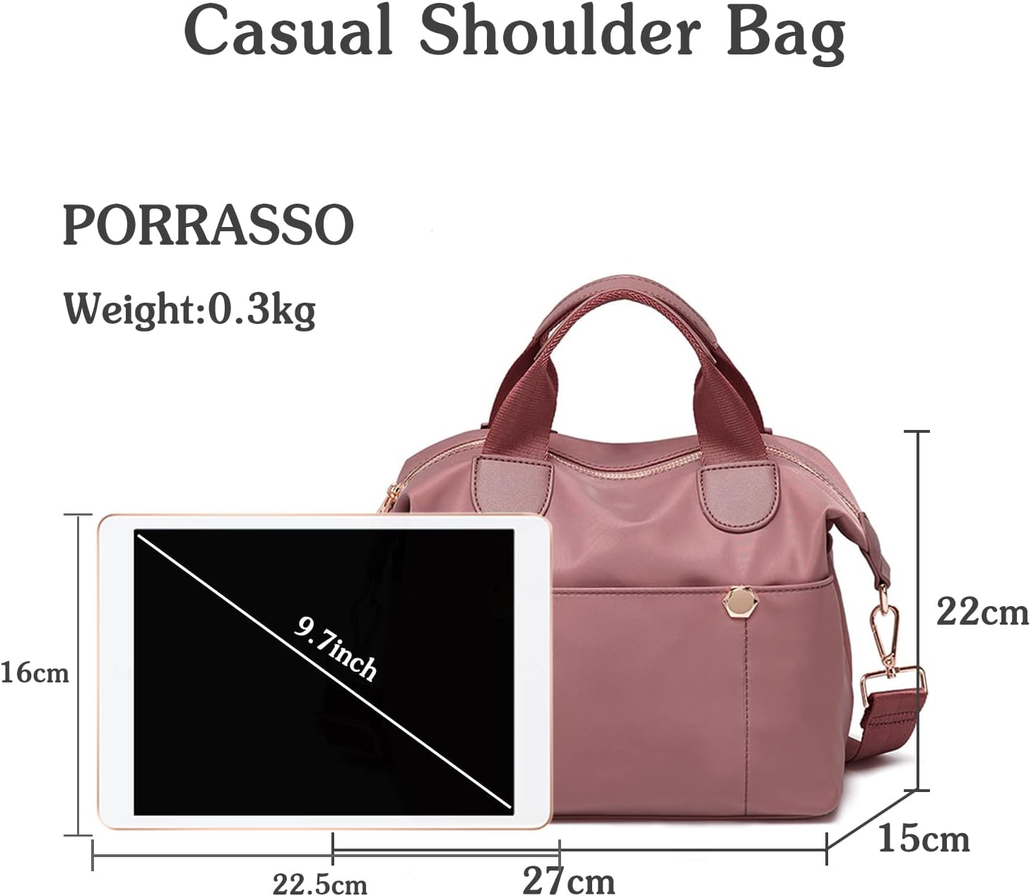 Aija | Borsa a tracolla flessibile multiscomparto