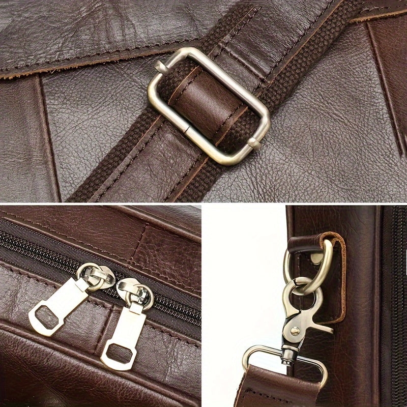 Aurelia | Borsa a tracolla per laptop in pelle di grande capacità