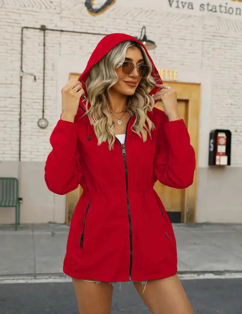 Ella | Giacca hoddie estiva con stampa floreale alla moda