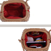 Nellie | Elegante borsa a tracolla a tracolla in pelle mini tinta unita
