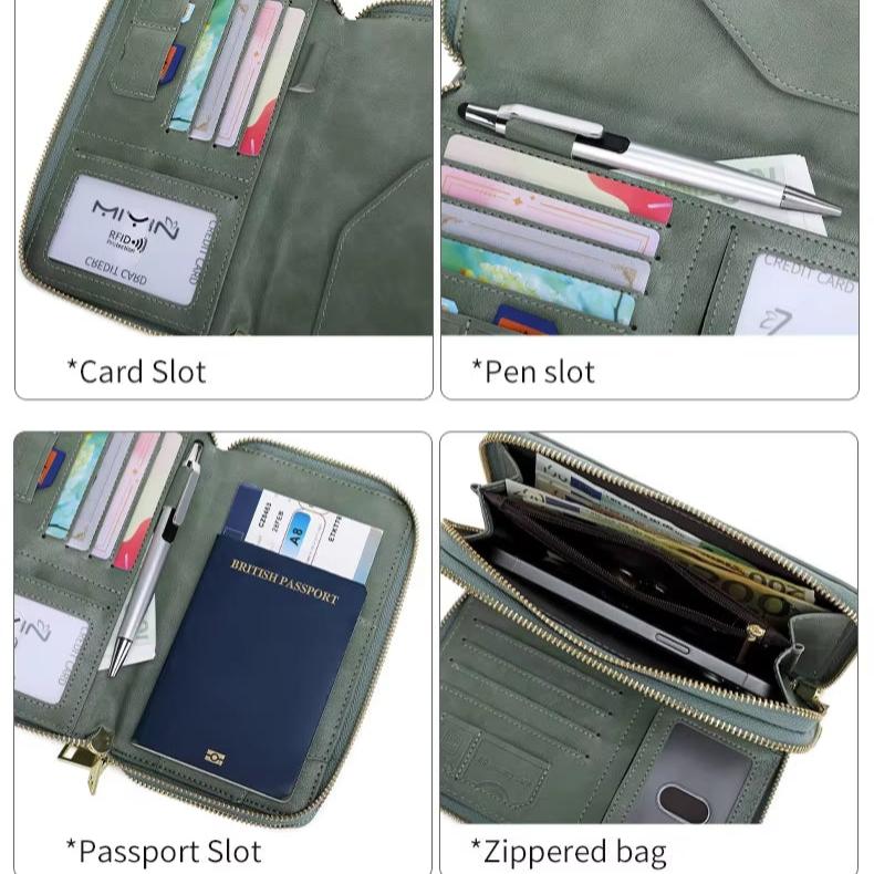 Dalia | Portafoglio porta passaporto sicuro e organizzato con blocco RFID