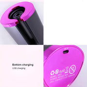 Caricabatterie portatile USB rosa, modello S600, capacità 5000mAh, compatibile RoHS, ricarica dal basso, potenza 34W, ingresso 5V.