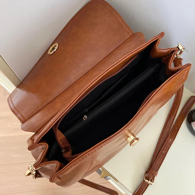Miracolo | Borsa a tracolla a tracolla da donna in ecopelle vintage chic