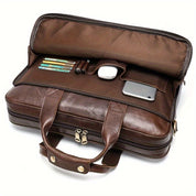 Aurelia | Borsa a tracolla per laptop in pelle di grande capacità