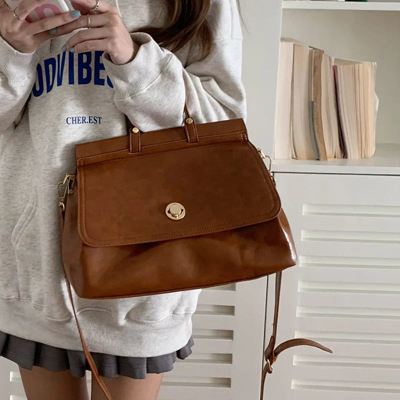 Miracolo | Borsa a tracolla a tracolla da donna in ecopelle vintage chic