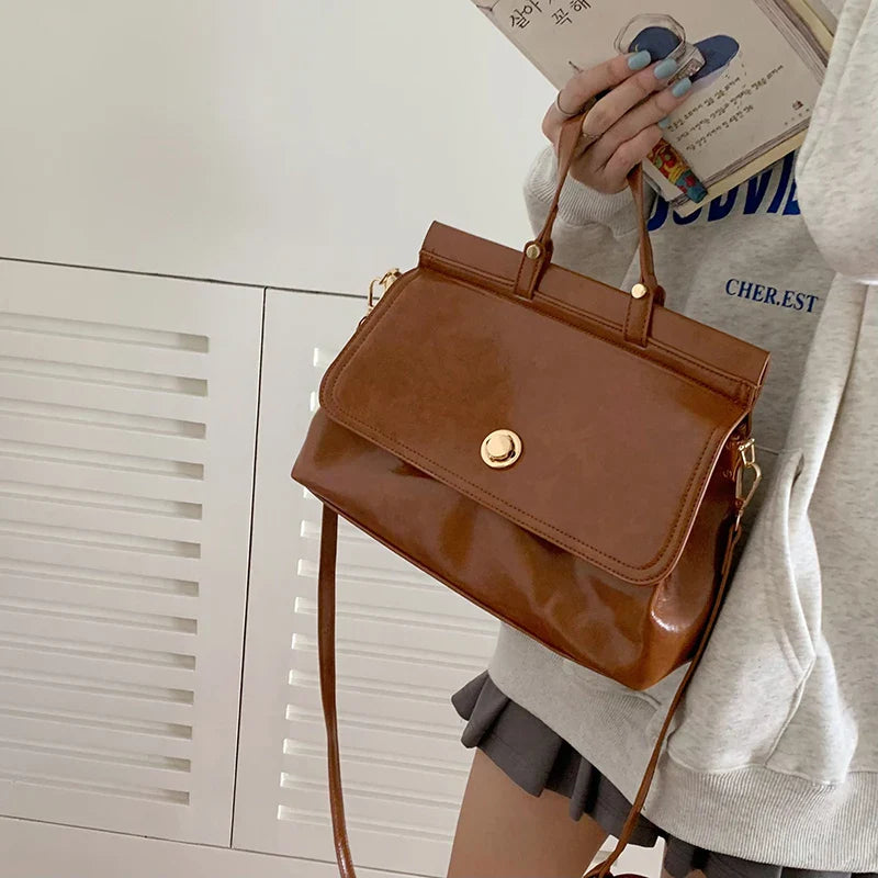 Miracolo | Borsa a tracolla a tracolla da donna in ecopelle vintage chic