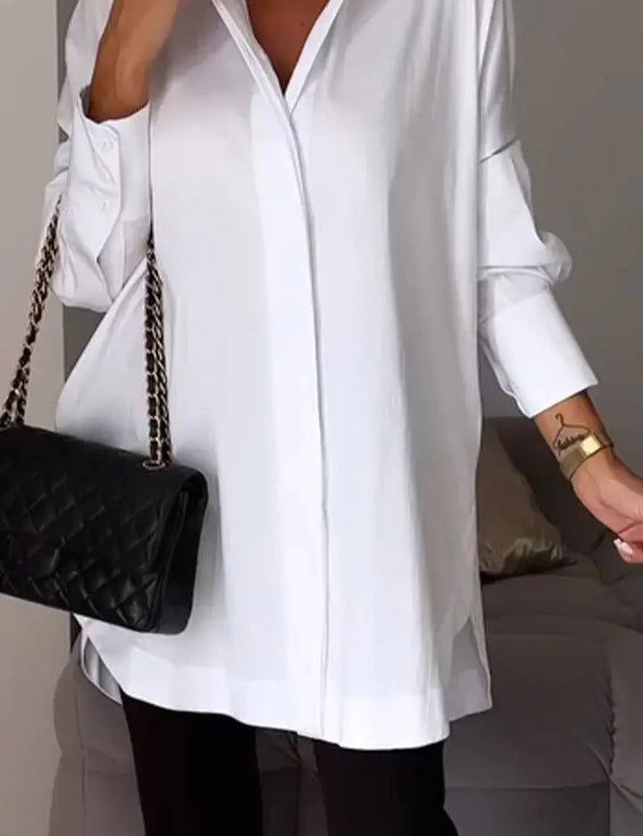 AMY | Elegant Women's Lapel Shirt for a Timeless Look - Lizabella Fashion -  -  - AMY | Elegant Women's Lapel Shirt for a Timeless Look - Lizabella Fashion - #tag1# - #tag2#