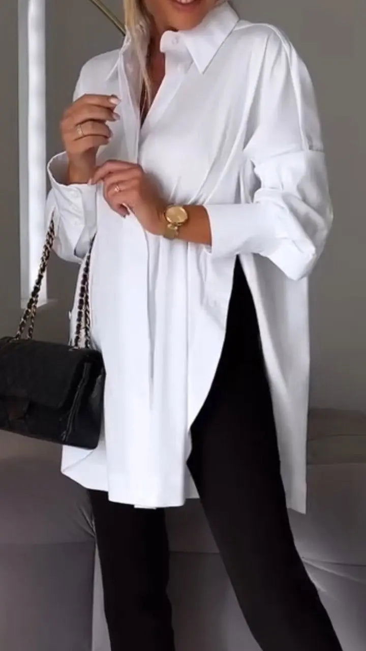 AMY | Elegant Women's Lapel Shirt for a Timeless Look - Lizabella Fashion -  -  - AMY | Elegant Women's Lapel Shirt for a Timeless Look - Lizabella Fashion - #tag1# - #tag2#